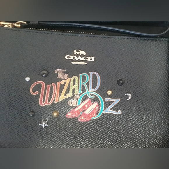 Coach Wizard Of Oz Black Wristlet - Picture 2 of 7